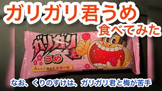 【食レポ】うめ苦手だけど、ガリガリ君うめ食べてみた【ガリガリ君好きと赤城乳業の人は見ないで！】