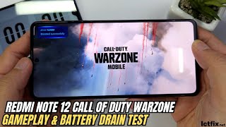 Xiaomi Redmi Note 12 Pro Call of Duty Warzone Mobile Gaming test