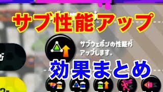 【徹底検証】新ギアパワーその2！サブ性能アップの効果をまとめてみたぞ！【スプラトゥーン2】