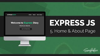 Learn Express JS by building a Project (2023) - Part 5 Creating the Home page & About page
