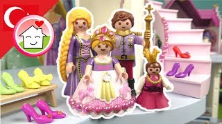 Playmobil Türkçe Rapunzel Külkedisi Arielle - Hauser Ailesi Masal Şatosunda
