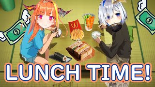 Coco and Kanata Discuss Food and Money over Lunch (Hololive) [ENG SUB]