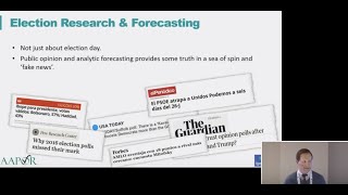 Election Forecasting, Modeling, and Weighting