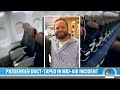 passengers duct tape man attempting to open plane door mid flight