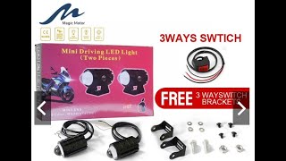 Unboxing & Review MINI-DRIVING LED LIGHT for my  MIO i125