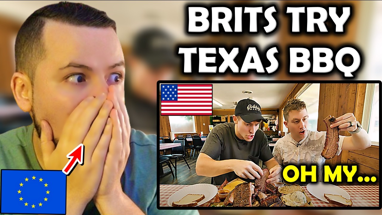 European Reacts To Brits Try The 1 Texas Bbq In The World Youtube