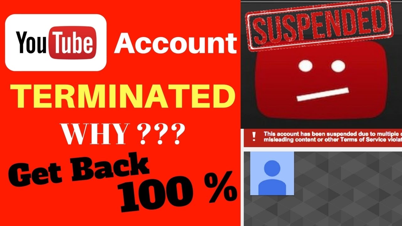 My Youtube Channel Account Terminated,Suspended Or Banned Review My ...