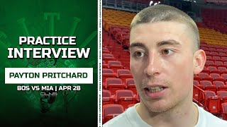 Payton Pritchard Explains Fight with Caleb Martin and Heat | Celtics Practice