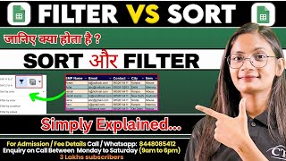 Sort & Filter in Google Sheet | Google Sheet Tips & Tricks | Google Sheet vs MS Excel | CTA