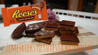 Kā pagatavot zemesriekstu sviesta batoniņus jeb Reese's Peanut Butter Cups 2 veidos