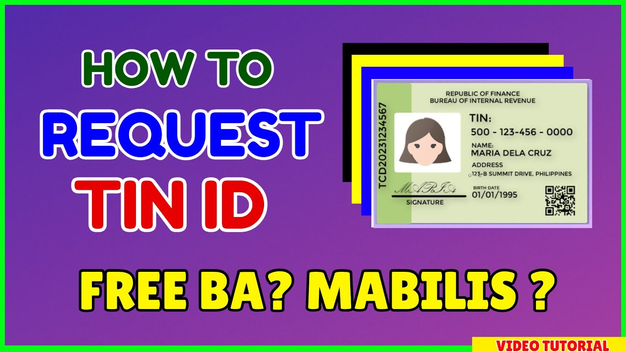 TIN ID: How To Request TIN ID - Download The Form ONLINE - YouTube