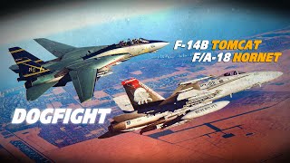 Old Vs New F/A-18 Hornet Vs F-14B Tomcat Dogfight | Digital Combat Simulator | DCS |
