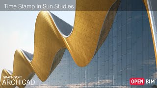 ARCHICAD 23 - Time Stamp in Sun Studies