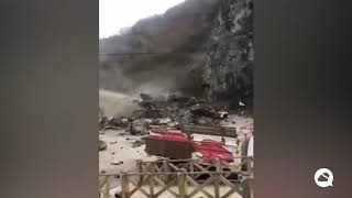 Spectacular rockfall in Turkey