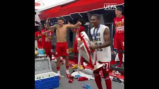DAVID ALABA WITH CHAMPIONS LEAGUE TROPHY