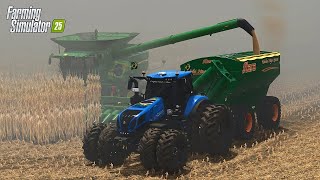 THE BEGINNING OF THE CORN HARVEST - FARMING SIMULATOR 25 #96