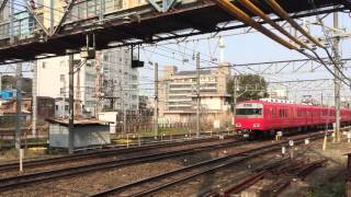 【桜トレイン】名鉄3150系+3700系 神宮前駅発車\u00266500系到着