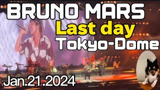 【BRUNO MARS 】＊Full story＊ Last day of Live at Tokyo-Dome ☆VIP-balcony-seats 1st row☆最終日の東京すごっwワンコもww