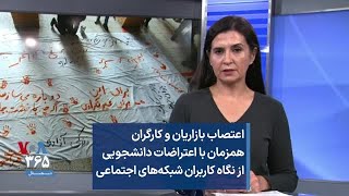 اعتصاب بازاریان و کارگران همزمان با اعتراضات دانشجویی از نگاه کاربران شبکه‌های اجتماعی