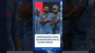 India beat Sri Lanka by a record 302 runs in Cricket World Cup 2023 #cwc23 #INDvsSL #virat #shami