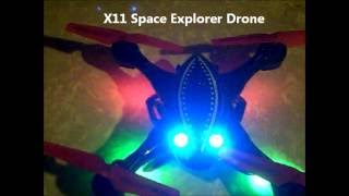 X11 Space Explorer time test with OBBEY® 3.7v 600mAh RC Drone Quadcopter