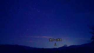 カノープス南中（SONYα7SⅢリアルタイム動画）