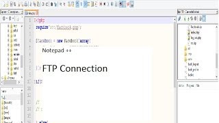 Note pad ++ FTP Connection