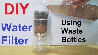 how to make water purifier-filter working model for science project using waste bottles howtofunda