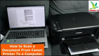 How to Scan a Document From Canon Printer To a Computer, Save and Attach Document to Email