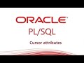 PL/SQL Tutorial: Cursor attributes with implicit cursor with example