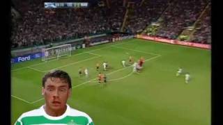 CELTIC - (Nakamura) Free Kick celebrated by Jean-Claude Van Damme