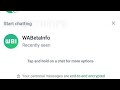 fix whatsapp start chatting problem 2026 | whatsapp start chatting remove | disable start chatting