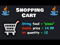Code a simple java shopping cart program in 6 minutes! 🛒