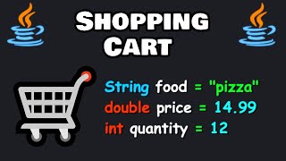 Code a simple java shopping cart program in 6 minutes! 🛒