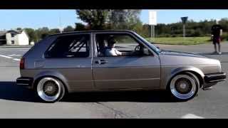 VW GOLF II VR6 Turbo sound acceleration