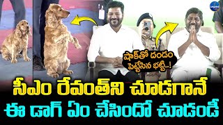 సీఎం ని చూడగానే డాగ్ ఏం చేసిందో చుడండి👏😱 | CM Revanth Reddy | Dog | LegendTv