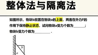 八下力学月考押题！受力分析问题！ 每天跟我涨知识 每日一题 学霸秘籍 一分钟干货教学 初中物理