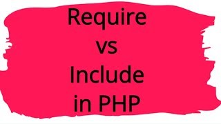 Difference between require and include | #phptutorial #php