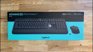 Logitech - MK540 Full-size Advanced Wireless Scissor Keyboard and Mouse Bundle - Black Unboxing