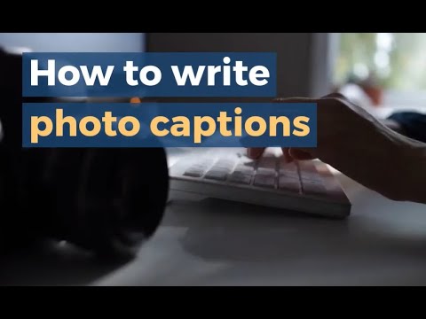 How do you put captions on pictures?