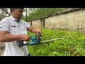 new makita cordless hedge trimmer duh606 18v xct review and testing show.