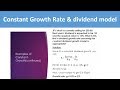 Constant Dividend Growth Model | Solved Example | Finance | Solutioninn.com