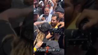 Jorge Masvidal BRAWLS with Nate Diaz team at press conference!