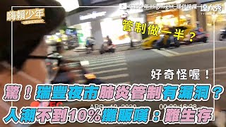 【驚！瑞豐夜市肺炎管制有漏洞？人潮不到10%攤販嘆：難生存】｜嗨賴少年Highlight