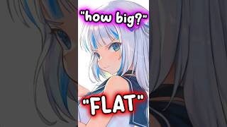 Gura Called Flat and Gives a Comeback to Chat #hololive #hololiveenglish #vtuber