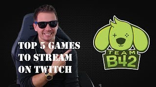 Top 5 Games to stream for growth on twitch