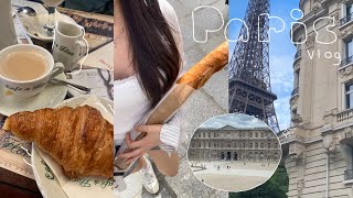 Paris vlog 🥖 🥐:  visiting pretty cafes, Eiffel Tower, Louvre museum, jellycat shopping, bookshops..