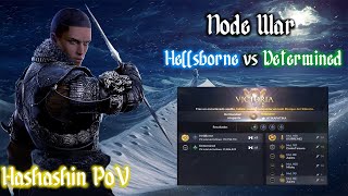 Black Desert Mobile - Node War Tier 1 - Hellsborne vs Determined - Hashashin POV - 2024