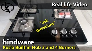 Unique, Sleek and Slim Cooktop + hobtop Model Hindware Sleektop Rosia 5 year warranty