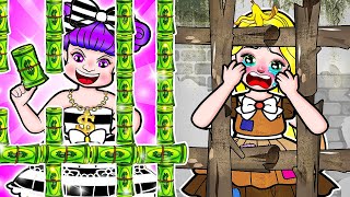 [🐾paper dolls🐾] Rich vs Poor Student Rapunzel in Prison | Rapunzel Family